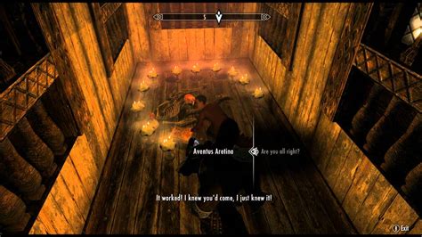 skyrim talk to aventus aretino.